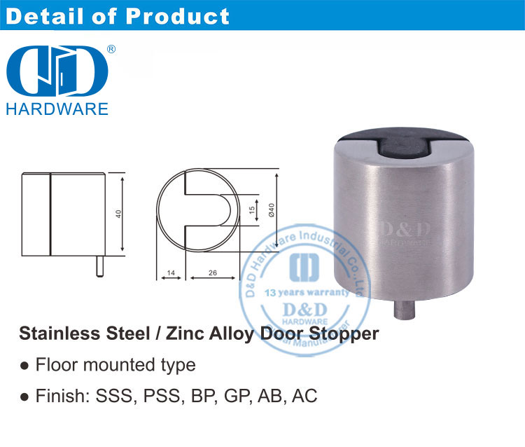 Modern Style Door Stopper Türstopper im modernen Stil