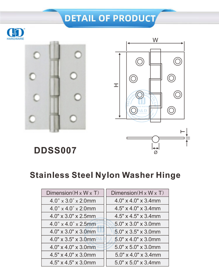 Nylon Washer Door Hinge Türscharnier aus Nylon-Unterlegscheibe