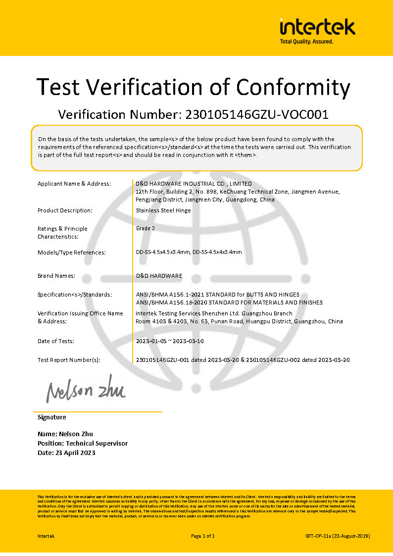 4.5 inch ANSI Grade 2 Hinge 4,5 Zoll ANSI Grade 2 Scharnier