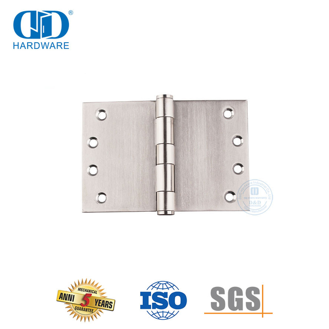 Langlebiges, weitreichendes Scharnier aus Edelstahl für große Türen – DDSS049 – 100 x 150 x 3,4 mm