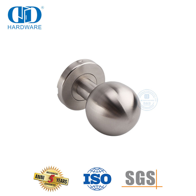 Edelstahl-Kugelform-Rundknopf-Hebelgriff für Badezimmertür-DDTH031-SSS