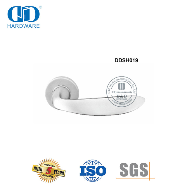 Doppeltür-Hardware-Zubehör, modernes Design, zeitgenössische Sicherheit, solider Türgriff-DDSH019-SSS