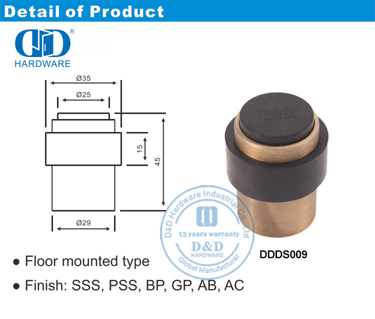 T&uuml;rstopper aus Zinklegierung