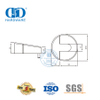 Bodenmontierter Gummi-Zuglufttürstopper aus Edelstahl 304, mattschwarz, DDDS006-MB