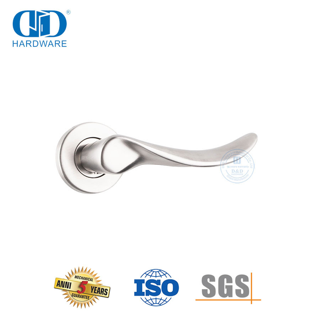 Haupttürbeschläge SS 316 Wellenförmiger massiver Hebelgriff-DDSH006-SSS
