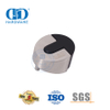 Bodenmontierter Türstopper aus satiniertem Gummi aus Edelstahl, Typ DDDS006-SSS