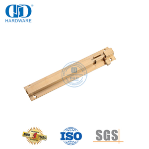 Türriegel aus satiniertem PVD-Messing, Türriegel, Sicherheitszylinder, Türriegel-DDDB016-PVD