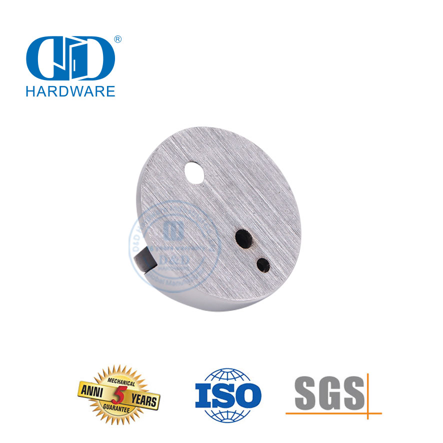 Anti-Kollisions-Halbkuppel-Halbkugel-Türstopperhalter aus satiniertem Chrom-DDDS004-SC