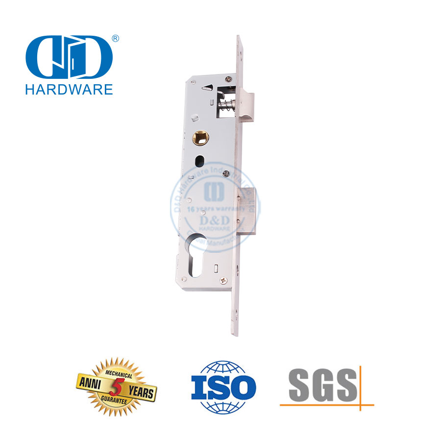 SUS 304 Eingangstür-Hardware-Zubehör, schmales Euro-Türschloss-DDML021-3085
