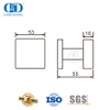 Quadratischer Knauf-Hebelgriff aus Edelstahl 304 für Vordertür-DDTH030-SSS