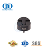 Bodenmontierter Gummi-Zuglufttürstopper aus Edelstahl 304, mattschwarz, DDDS006-MB