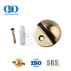 Türbeschläge aus satiniertem Messing, langlebiger, bodenmontierter Türstopper aus Zinklegierung-DDDS004-SB