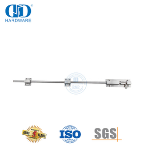Langer Zylinderriegel mit großem Riegelschloss aus Edelstahl für Sicherheit-DDDB036-SSS