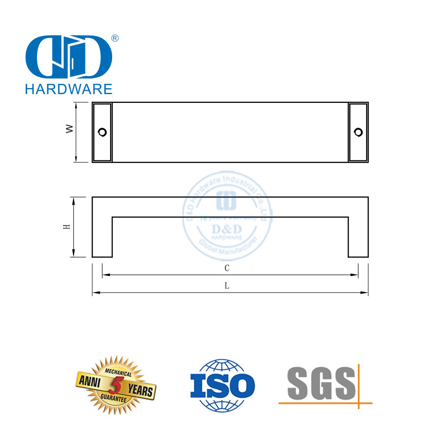 Neues Design Edelstahl Schrank Möbelgriff Schrank Schublade Türgriff-DDFH039