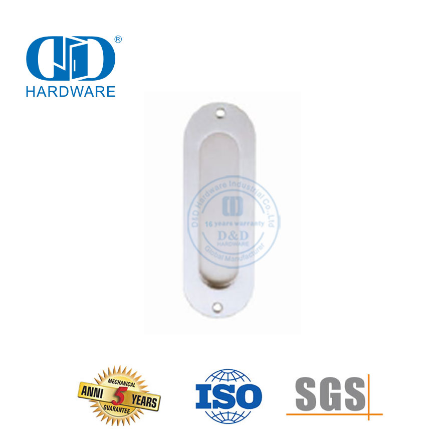 Schiebetür-Schrankgriff, mattschwarzer, pulverbeschichteter Edelstahl-Möbelgriff-DDFH009