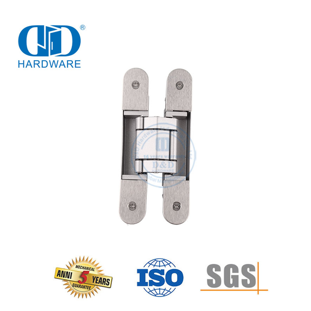Zinklegierungsscharnier 3D Unsichtbare versteckte Hardware Soft Closing Heavy Duty Butt Commercial Innenaußentürscharnier-DDCH008-G80