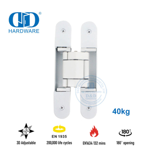 Verdecktes, verstellbares 3D-Türscharnier aus Zinklegierung-DDCH008-G40