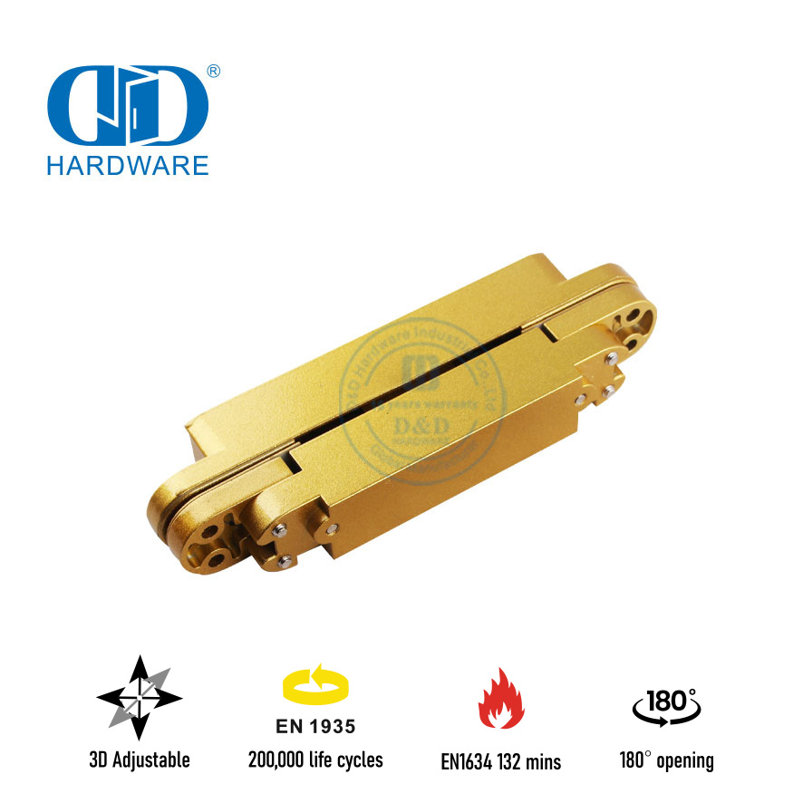 EN1634 Brandschutzklasse 180 Grad verdecktes Türscharnier für Hotel-DDCH008-G40