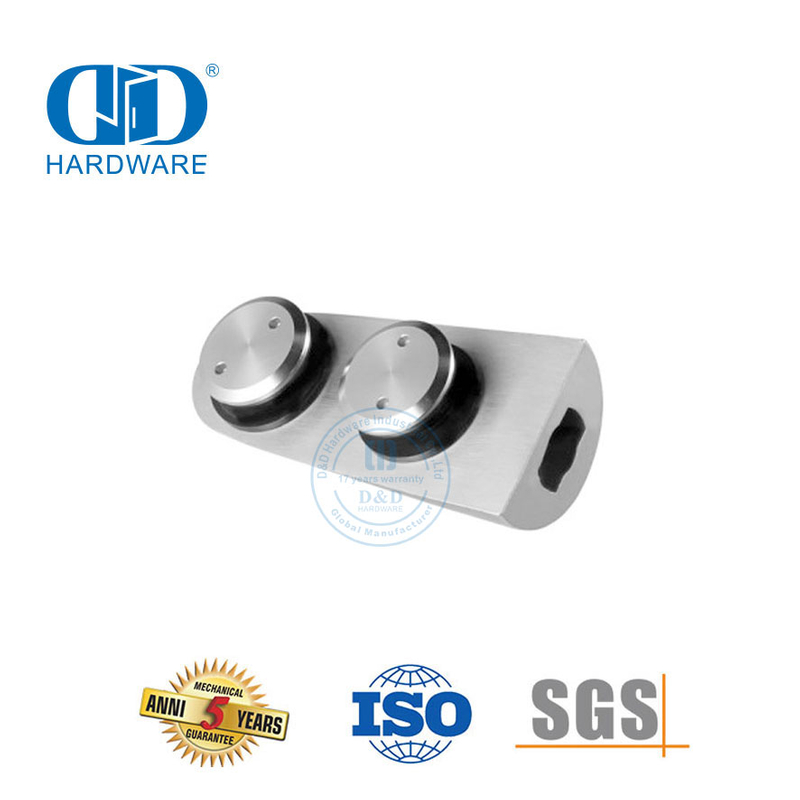 Edelstahl-Untertür-Drehzapfen, Glastür-Hardware, Dreh-Patch-Beschlag, oberer Drehzapfen-DDGP012