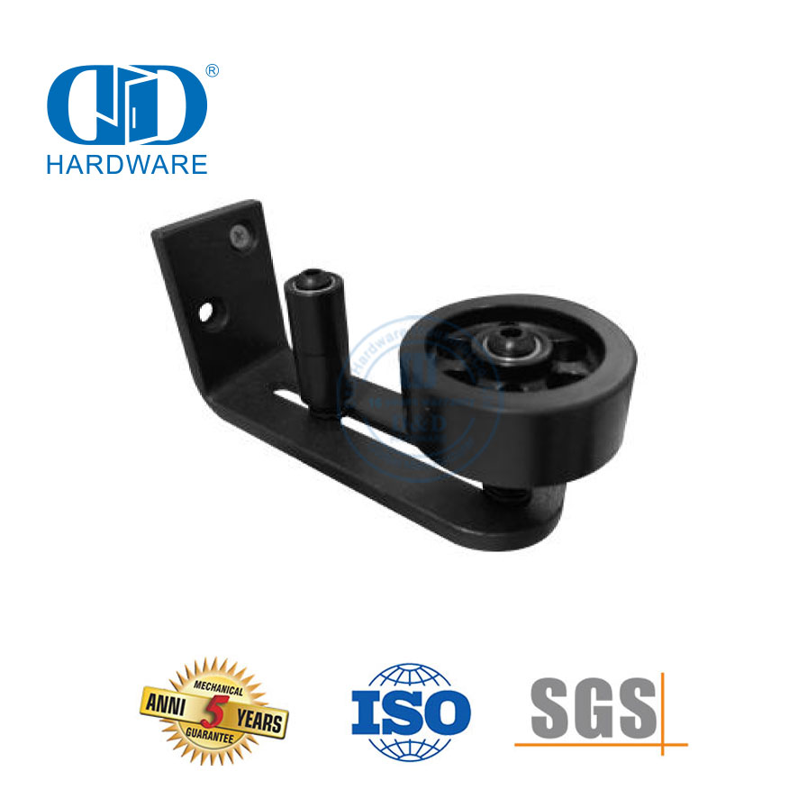 China-Lieferant, Edelstahl, schwarz, Schiebetür-Hardware-Führung, Tür-Unterboden-Führung-DDBD083