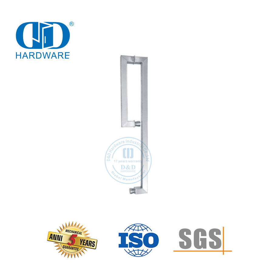 Kommerzielle Glasschiebetürbeschläge aus Edelstahl, Türbeschläge, Badezimmer-Zuggriff-DDPH041