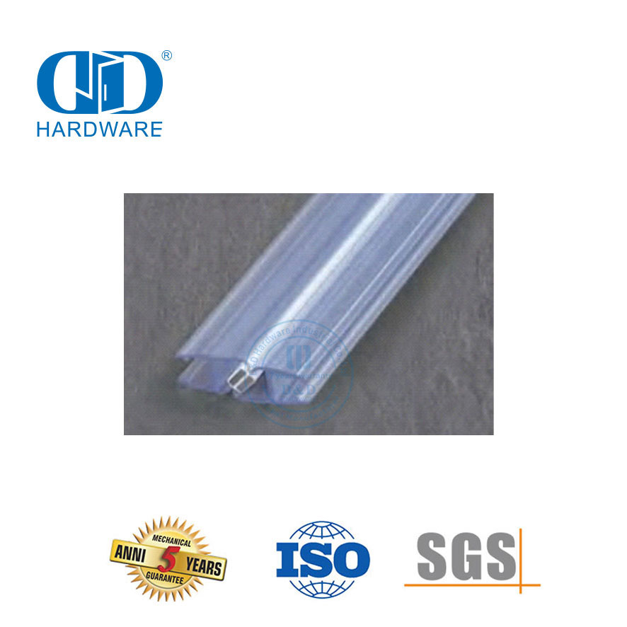 Gummidichtungsstreifen Glastürzubehör Duschtür Glasschiebetür Badezimmer PVC Wasserdichter Dichtungsstreifen-DDWS003