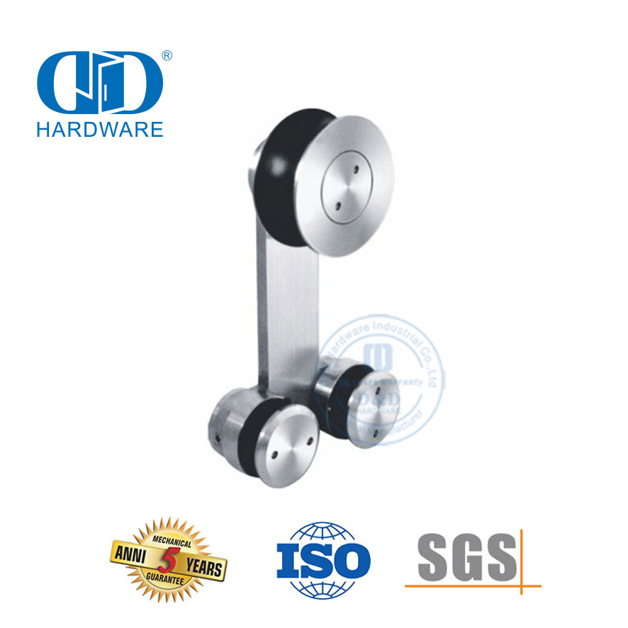 Industrielles Edelstahl-Glaszubehör-Set, Glasbeschläge, Schiebetürbeschläge für Badezimmertüren, DDGS106