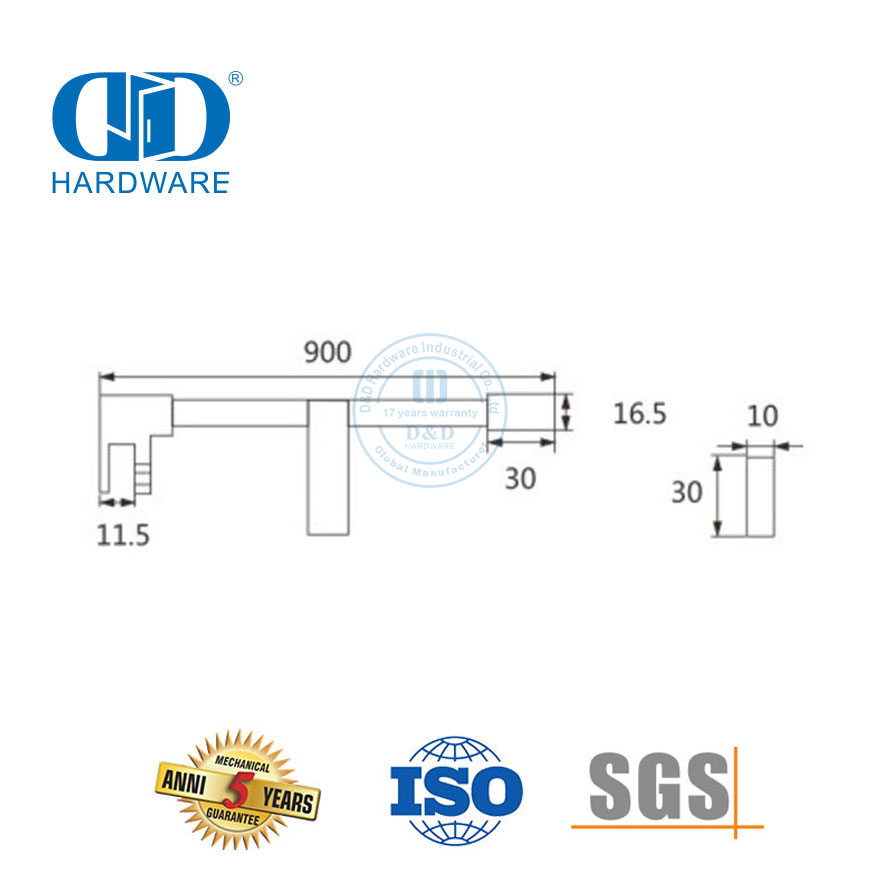 Wohn-Edelstahl-Badezimmerstangen, industrielle Duschkabine, Duschkabinen-Trennwände-DDSC009