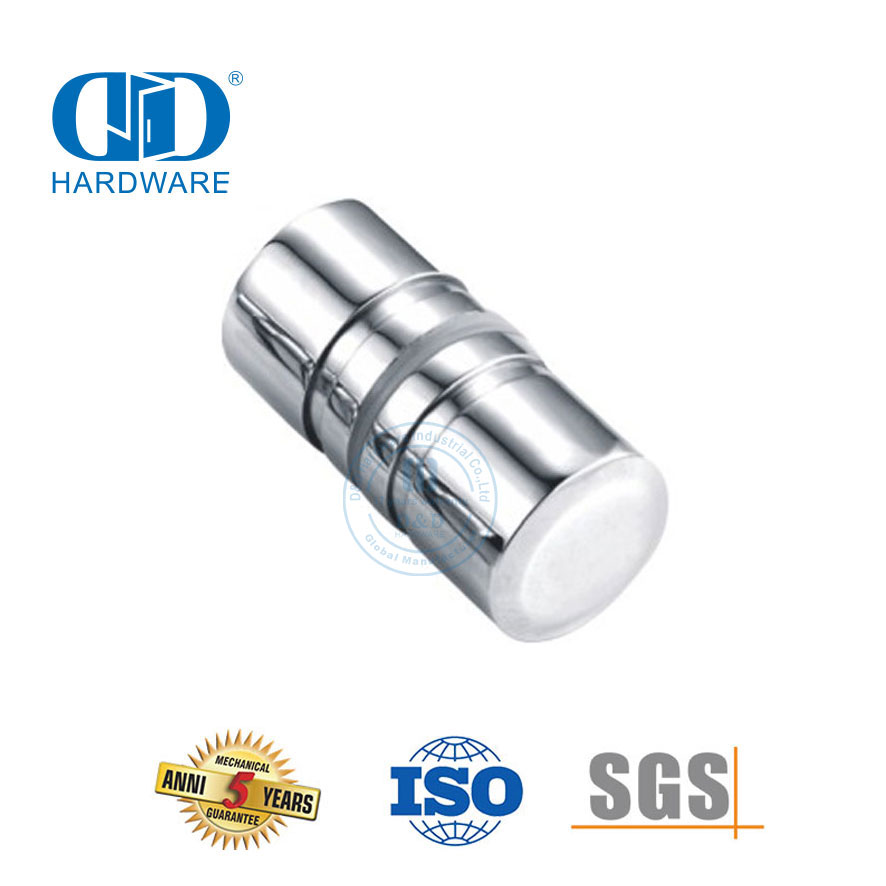 Maßgeschneiderter Aluminium-Türgriff-Verriegelungsknopf, Tür-Duschknopf, Glastürknopf-DDSK009