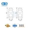 Türstopper aus Edelstahl, Glasschiebetürrolle, Glaszubehör, Türbeschläge für Badezimmer, Toilette, DDGS124
