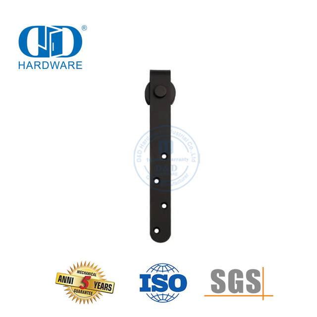 Baubeschläge aus Edelstahl, schwarze Mini-Schiebetürbeschläge aus Holz für Schrank und TV-Ständer-DDBD031