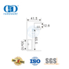 Edelstahl-Badezimmer-Stützstangenhalterung, Türzubehör aus gebürstetem Glas, Rohrverbinder-DDSC015