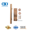 Edelstahl Roségold Doppelseitiger Push-Pull-Scheunentorgriff Möbel-Finger-Pull-Türgriff-DDBD102 SRG