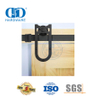 Edelstahl-Doppeltür-Schiebe-Scheunentor-Hardware für Innentor-Zubehör, Stahl-Garage-Hardware-DDBD015