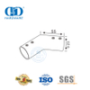 Edelstahl Fabrik Glasrohrhalter Clip Rohr Türverbinder Glasplattenverbinder-DDSC034