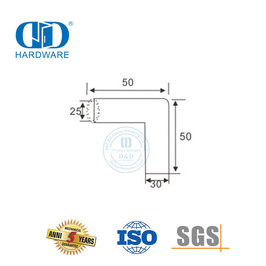 Kommerzielles Duschkabinensystem aus Edelstahl, Glaspaneelhalterung, Verbindungsstück, Klemmclip-Verbindungsstück-DDSC035