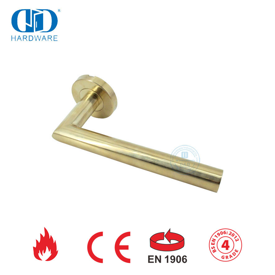 BS EN 1906 Türschloss-Hardware, handelsübliche Hebel-Türgriffe-DDTH003-PVD