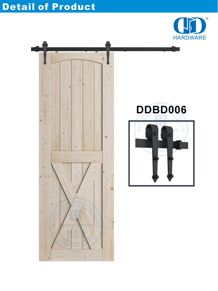 Zubehör für Türbeschläge aus Edelstahl, Bypass-Scheunentorbeschläge, Scheunenholztürbeschläge-DDBD006