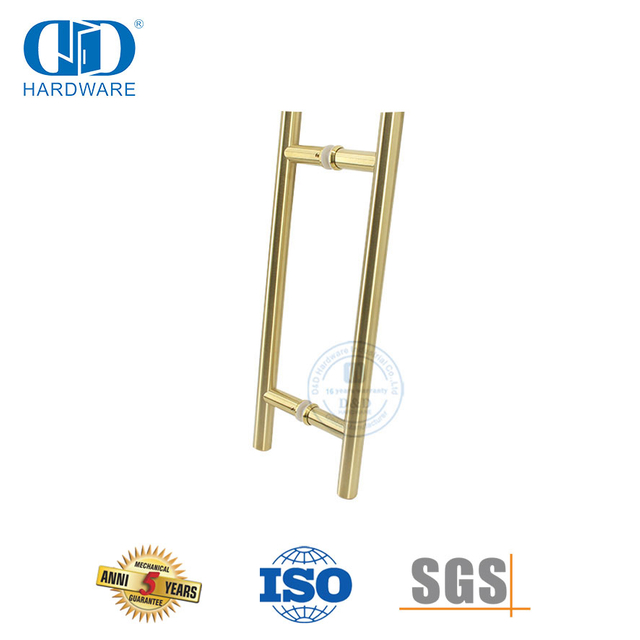 Bestseller, langlebiger, luxuriöser Badezimmer-Glastürgriff für Zuhause, DDPH001-D-PVD