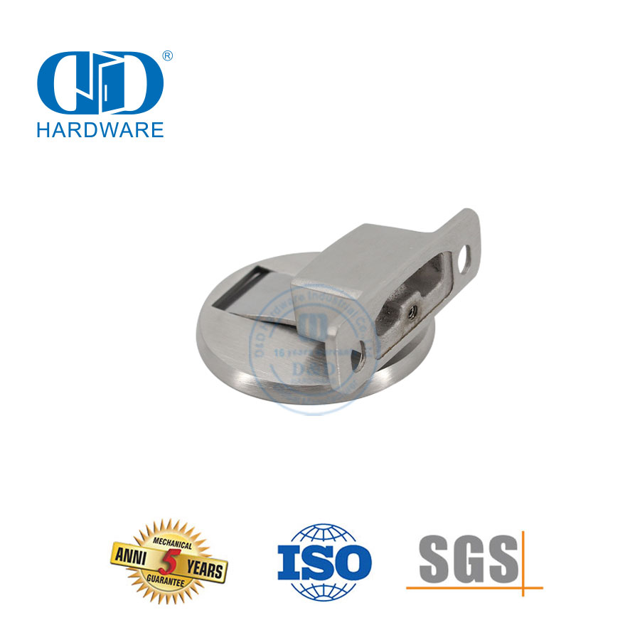 Neues Modell Zink rund Kaffee MSN Schwarz Möbeltürzubehör Magnetischer Bodentürstopper-DDDS037