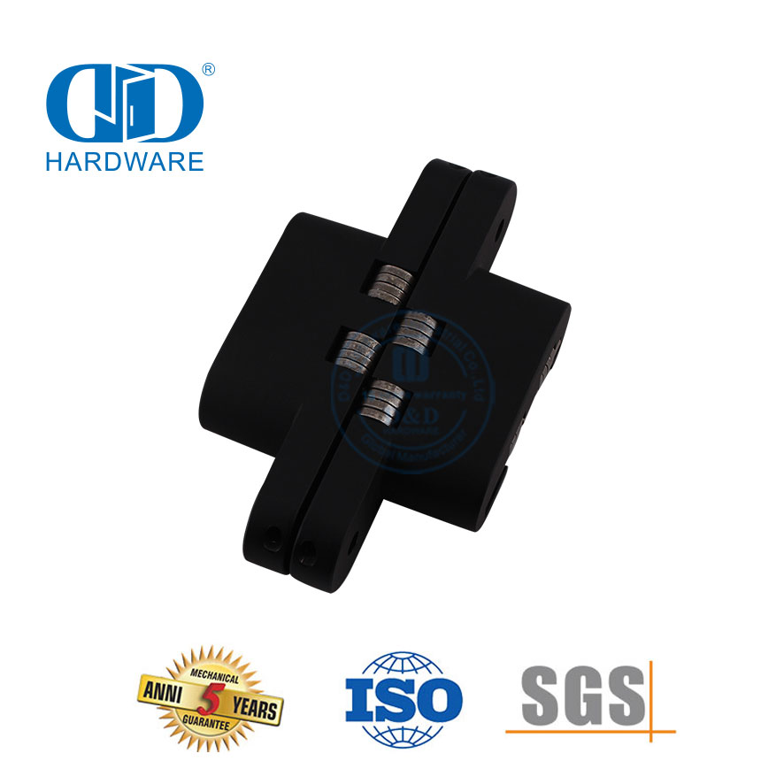 Hersteller Zinklegierung Unsichtbares 180-Grad-Türscharnier für Hotelschulen ohne Handgriff-DDCH007