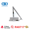 Hübsches Design, UL-gelistet, feuerfest, 3 Stunden, hydraulischer Türschließer aus Aluminiumlegierung mit Rückschlagsicherung, DDDC051