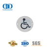 Quadratisches Schild, Edelstahl-Schild für Behinderte, Badezimmer-WC-Schild für Behinderte – DDSP001 – Behinderte