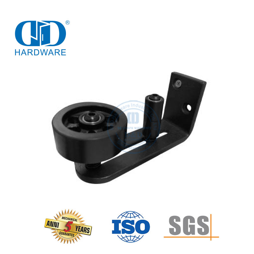 China-Lieferant, Edelstahl, schwarz, Schiebetür-Hardware-Führung, Tür-Unterboden-Führung-DDBD083