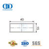 Edelstahl-Glasbeschläge, Möbelbeschläge, Badezimmer-Schiebetür, quadratisches Rohr-DDSL001-9