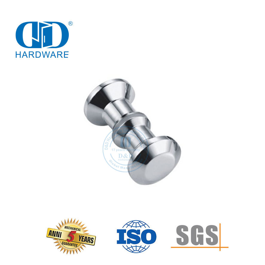 Aluminium-Möbelzubehör, Badezimmer-Türgriff, Hardware-Zubehör, Duschwand-Türknauf-DDSK002