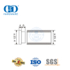 Der Düsenverschluss-Rohrstopfen aus Edelstahl, Glas-Hardware, Glas-Zubehör-Set, Schiebetür-Rohr für Badezimmer-Toilette-DDGS125