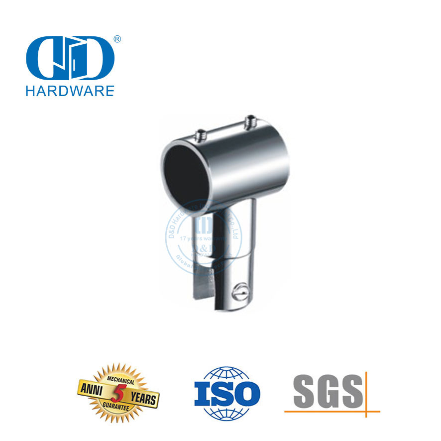 Edelstahl-Glasplattenverbinder, Badezimmer-Glasverbinder, passend für gewerbliches Duschkabinensystem-DDSC027