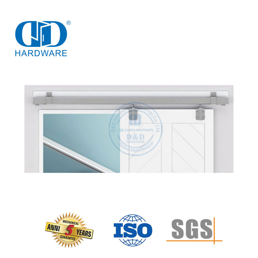 Edelstahl, minimalistisches Design, robuste Schiebetür, Hausaußen-Scheunentor-Hardware-DDBD036