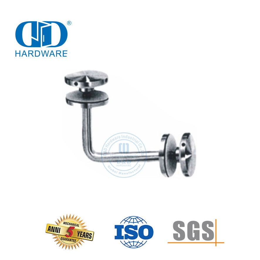 Hersteller Edelstahl-Türbeschlag Glastreppe Balustrade Geländer Handlaufhalterung-DDHB001